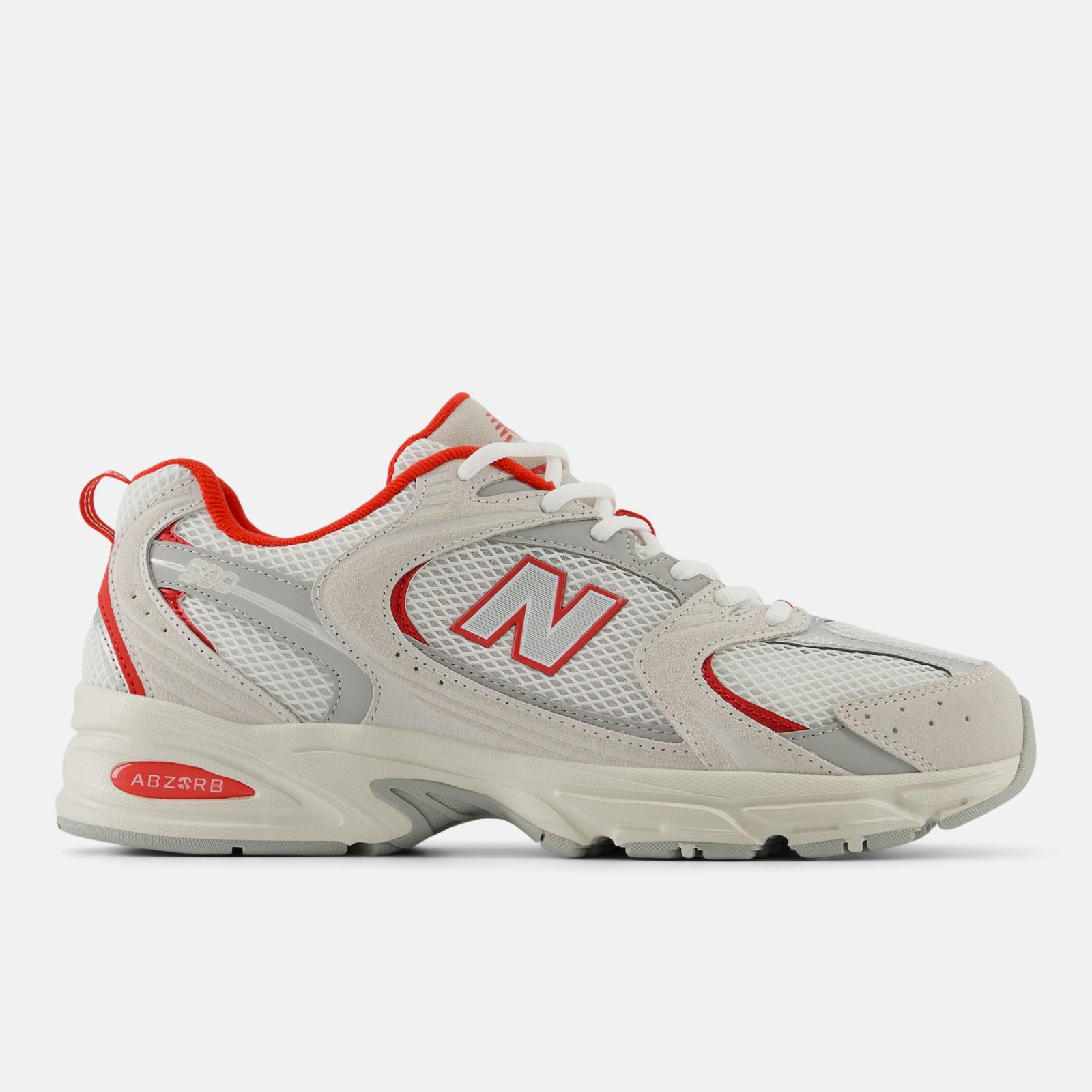 New Balance 530, Reflection/Moonbeam/True red, swatch