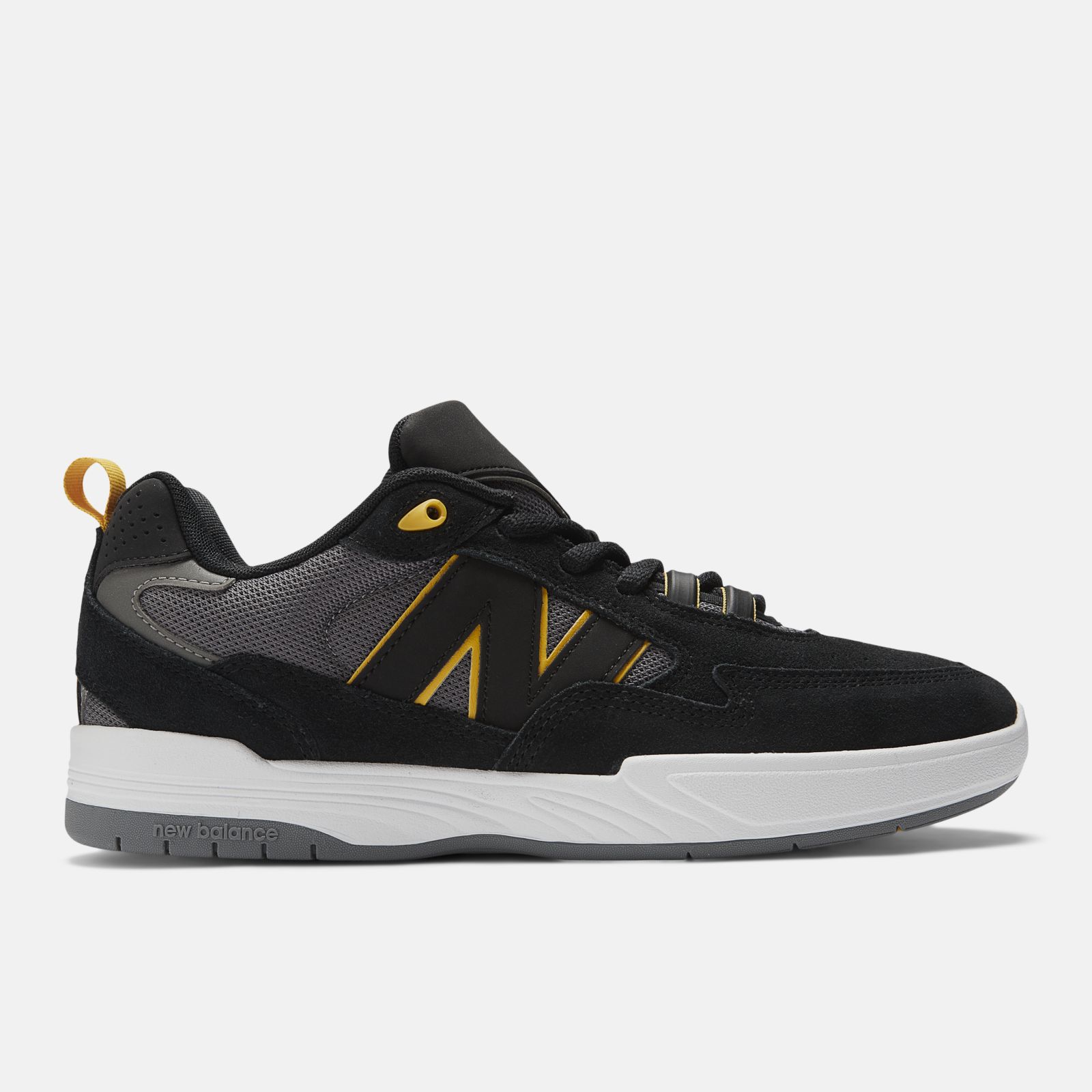 New Balance NB Numeric Tiago Lemos 808, Black/Yellow, swatch