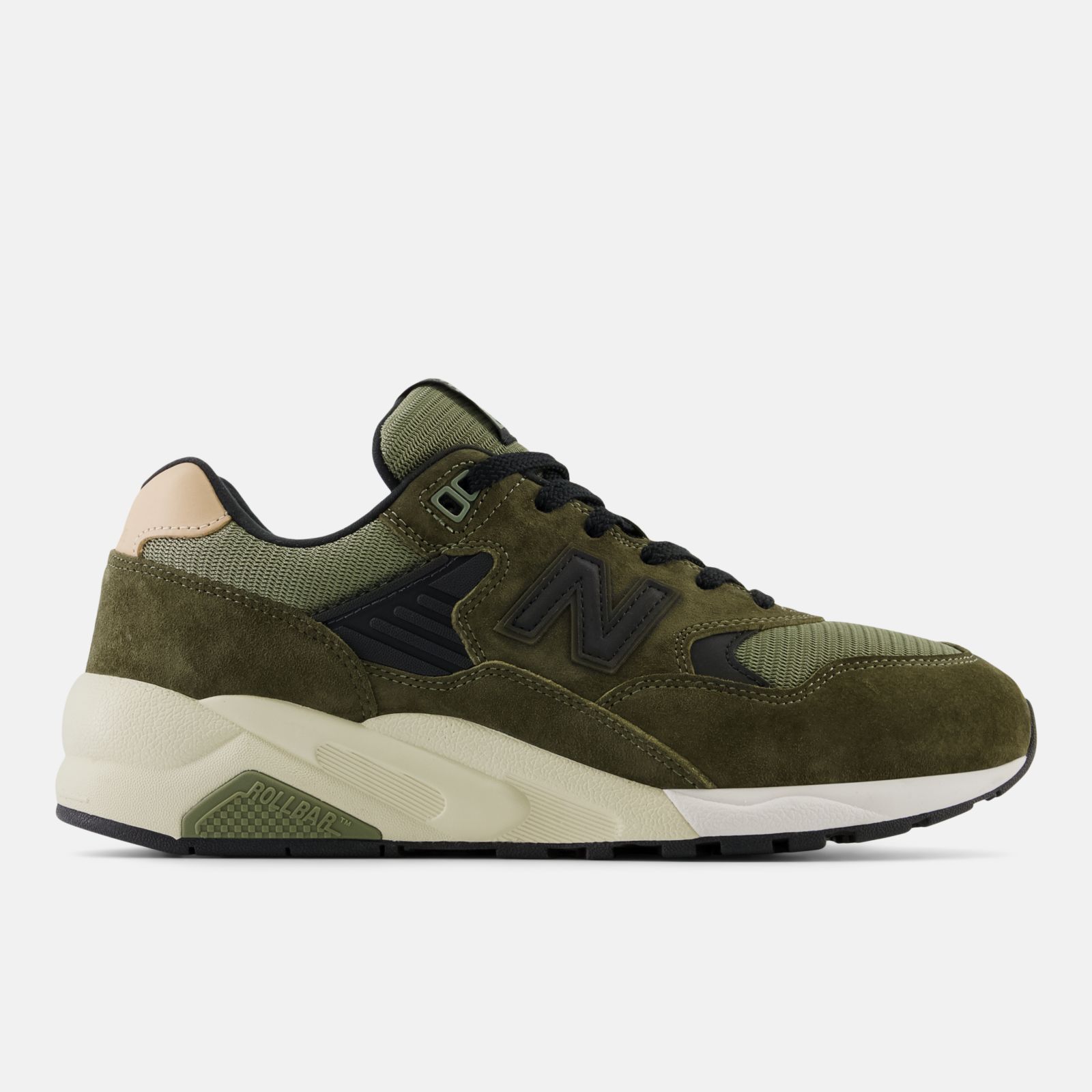 New Balance 580, Dark olivine, swatch